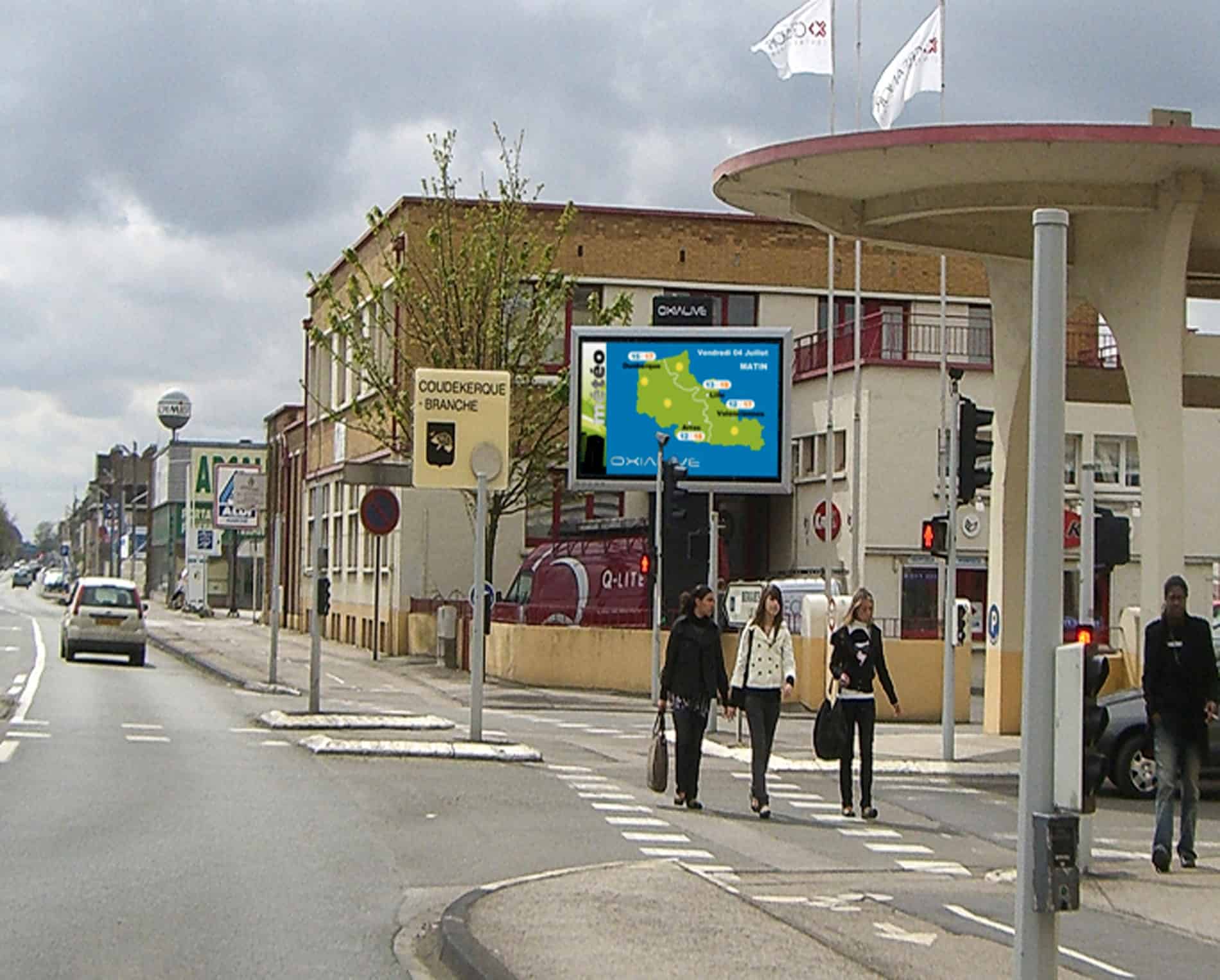 Ecran dynamique météo régionale